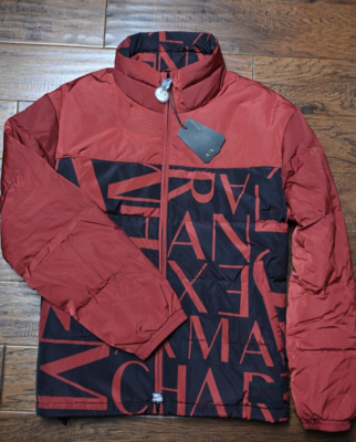 Armani Exchange A|X $290 Men Red Signature Winter Quilted