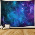 Galaxy Tapestry Blue Starry Sky Universe Space Wall Hanging