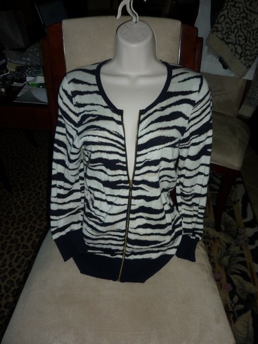 ann taylor zebra sweater size xs - Picture 3 of 4