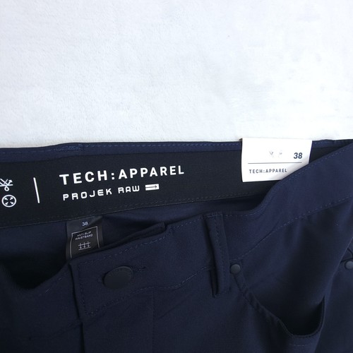 Projek Raw Pants Men's Sz 38 Blue Tech Apparel 360 Stretch Performance New Tag - Picture 7 of 9