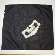Skull Half Face Covering Bandana Mask 20 x 20