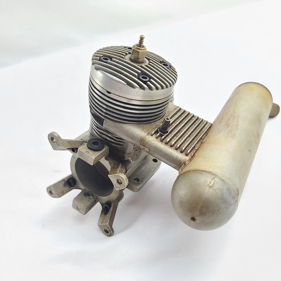 K&B .65 65 Sportster Two Stroke Nitro RC Remote Control Airplane Engine W/ Muff - Image 4 of 4