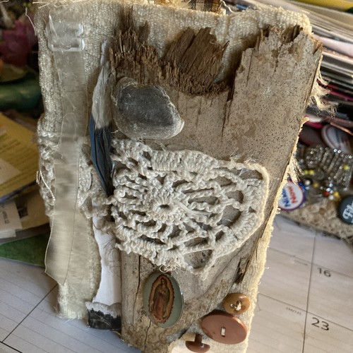 Junk Art Journal, Found Objects, Grungy