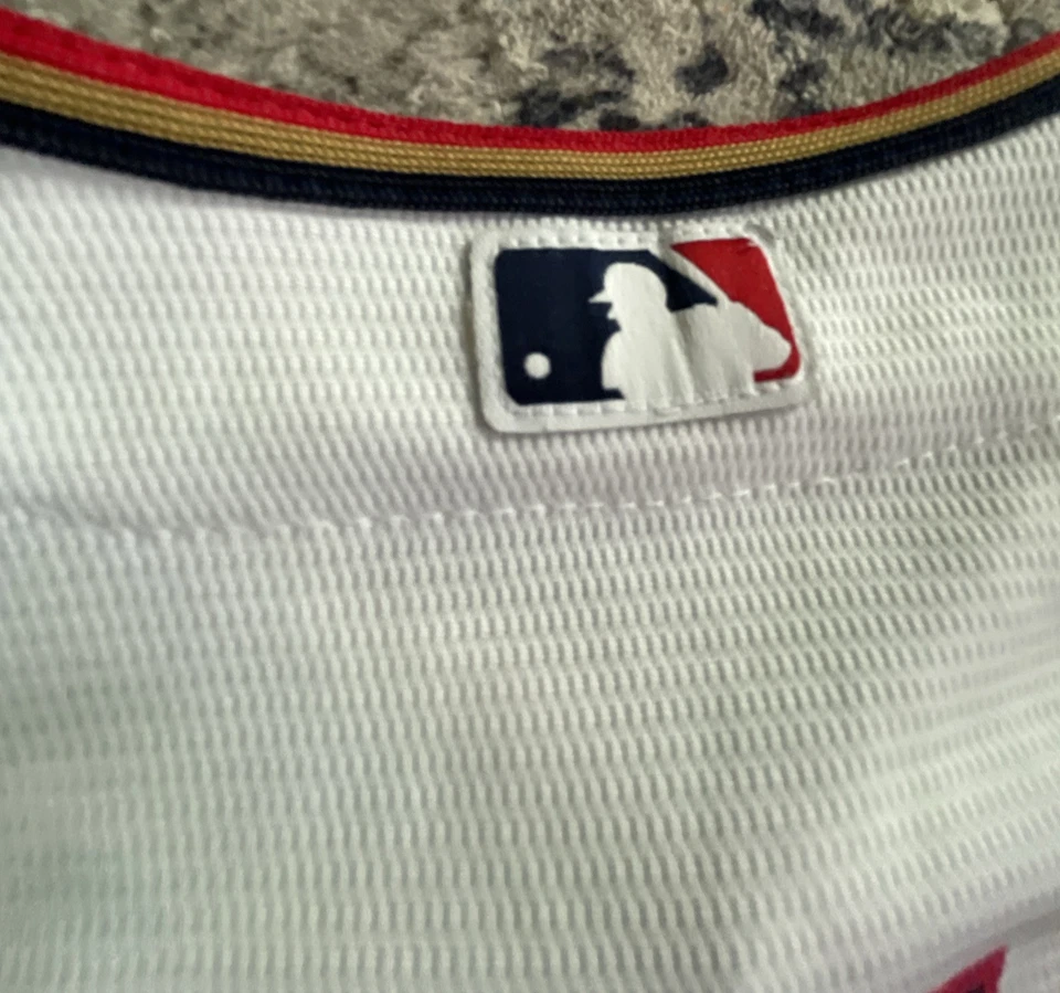 Camiseta retro majestuosa Joe Mauer #7 vintage de los gemelos de Minnesota usada en excelente estado juvenil pequeña Foto 4 de 4