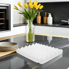  2pcs Fondant Mat: Fondant Shaping Sponge Pad - Craft Paste Flower Pad - Wave