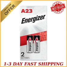 ENERGIZER A23 BATTERIES ALKALINE Long Lasting Electronics Powerful Battery 2Pcs