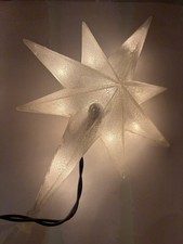 Vintage?  Christmas Star Tree Topper. Lights Up.