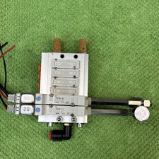 Lot of 2 SMC SY3140-5LZ Solenoid Valves Mounted on Manifold