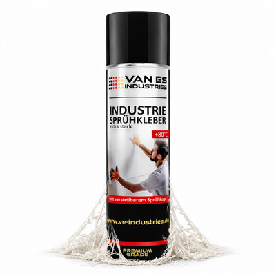 Sprühkleber 500ml EXTRA Stark Hohe Anfangshaftung Schnell Trocknend 80°C