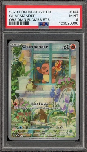 Pokemon Charmander Obsidian Flames ETB Promo SVP EN 044 PSA 9 Mint
