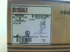 Cooper B-Line B516SGALV Outlet Box Zinc Plated - New In Box