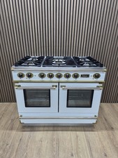 FALCON CONTINENTAL EU 110cm DUAL FUEL ⚡️🔥RANGE COOKER IN WHITE AND GOLD 