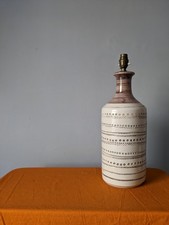 Big Bitossi Studio Table Lamp In Brown Cream Natural Tones Italy Retro Vintage