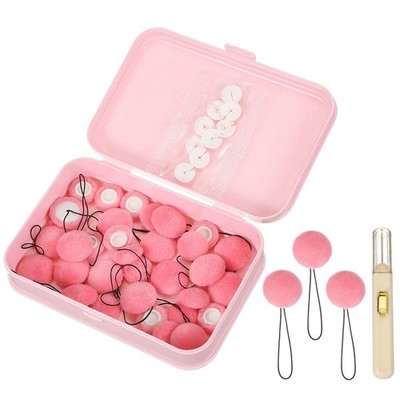 16 Pcs Duvet Cover Pins Clips to Hold Comforter Inside, Bright Pink (Round)