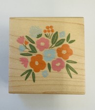 Flower Cluster Wood Rubber Stamp Crafts Supply Wedding Party Invites