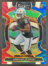 Ashton Jeanty 2025 Panini Select Concourse Tri-Color Prizm RC Raiders /399
