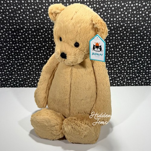 AUTHENTIC❣️Jellycat LARGE BASHFUL HONEY BEAR - Soft Plush Toy Retired Teddy NWT - Picture 2 of 5