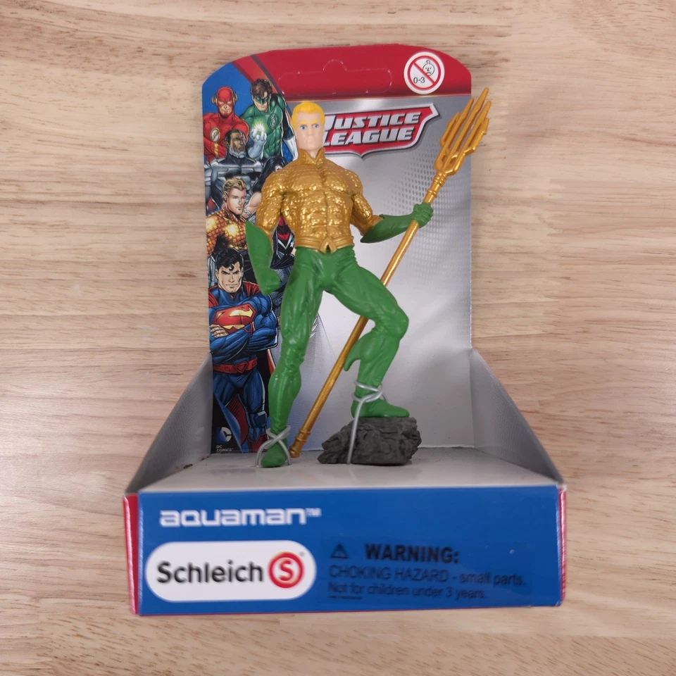 Schleich Liga de la Justicia DC Superman Darkseid Aquaman Flash Linterna Verde Cyborg Foto 4 de 4