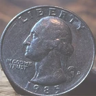1985 D Washington Quarter Circulated Ungraded 25c Coin
