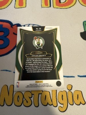2024-25 Panini Select Orange Flash Prizm #29 Jaylen Brown Boston