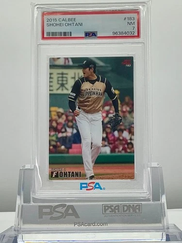 SHOHEI OHTANI 2015 CALBEE PITCHING #183 PSA7! LOWPOP!(RC)