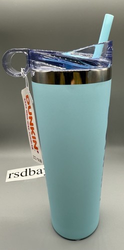 DUNKIN' 2025 Stainless Steel Soft Touch Tumbler 24oz/BLUE/NWT - Picture 4 of 7