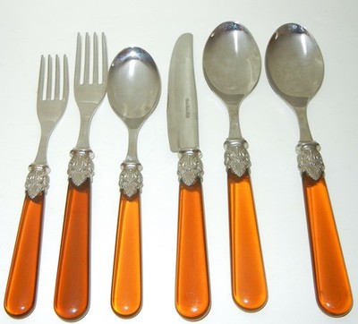 EME NAPOLEAN HONEY AMBER ITALY 18/10 STAINLESS STEEL FLATWARE