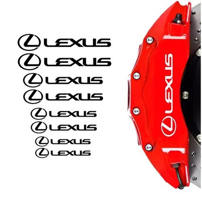 Lexus Brake Caliper High Temp Decal Vinyl Sticker Automotive F Sport - 8 decals