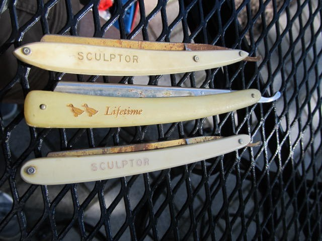 Lot Of 3 vintage Straight Edge razors. Mixed lot with lots of wear. | eBay