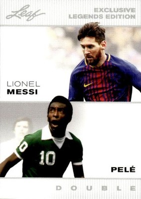 LIONEL MESSI Barcelona & PELE Cosmos 2022 Exclusive Legend Edition Soccer Card