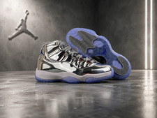 Jordan 11 Retro PE "Chrome" Silver Patent Leather CT8012-730 Men's Size US 7-12
