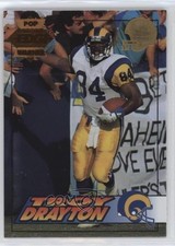 1994 Collector's Edge Pop Warner Bronze 22K Gold Helmet Troy Drayton #108 8d2