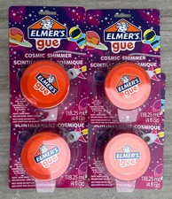 Elmer's Gue Premade Slime Cosmic Shimmer Glitter Slime 4 oz. - 4 PACK