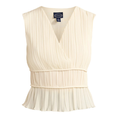 Top plisado sin mangas Scoop para mujer, tallas S 4-6 - Imagen 5 de 7