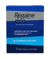 3 month Regaine for Men 5% Hair Scalp Treatment Solution (3 x 60ml) Long Expiry