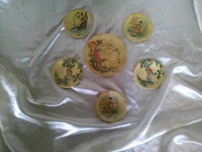 Lot de 6 assiettes en bambou