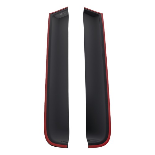 Door Wind Guards for Mitsubishi Outlander 2012-2020 Outside Mount Black 4PC Set - Picture 5 of 12