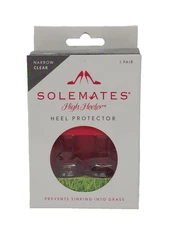 SoleMates High Heeler Clear Heel Protectors Stoppers Prevents Sinking Into Grass