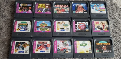 Sega Game Gear Games Lot of 15 Sports Related NOT TESTED