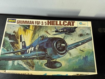 Hasegawa Grumman F6F-3/5 Navy Fighter Hellcat Model Kit 1/32 New Sealed Parts