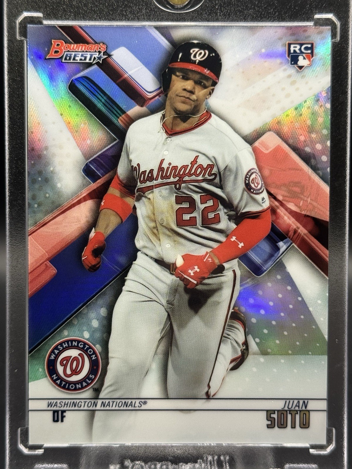 2018 BOWMAN’S BEST JUAN SOTO REFRACTOR RC ROOKIE CARD #29
