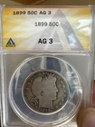 1899 Barbara Half Dollar Coin AG3