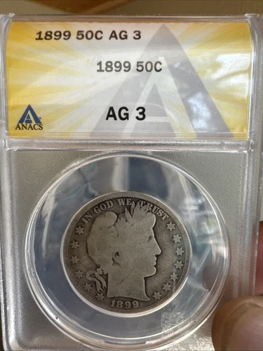 1899 Barbara Half Dollar Coin AG3