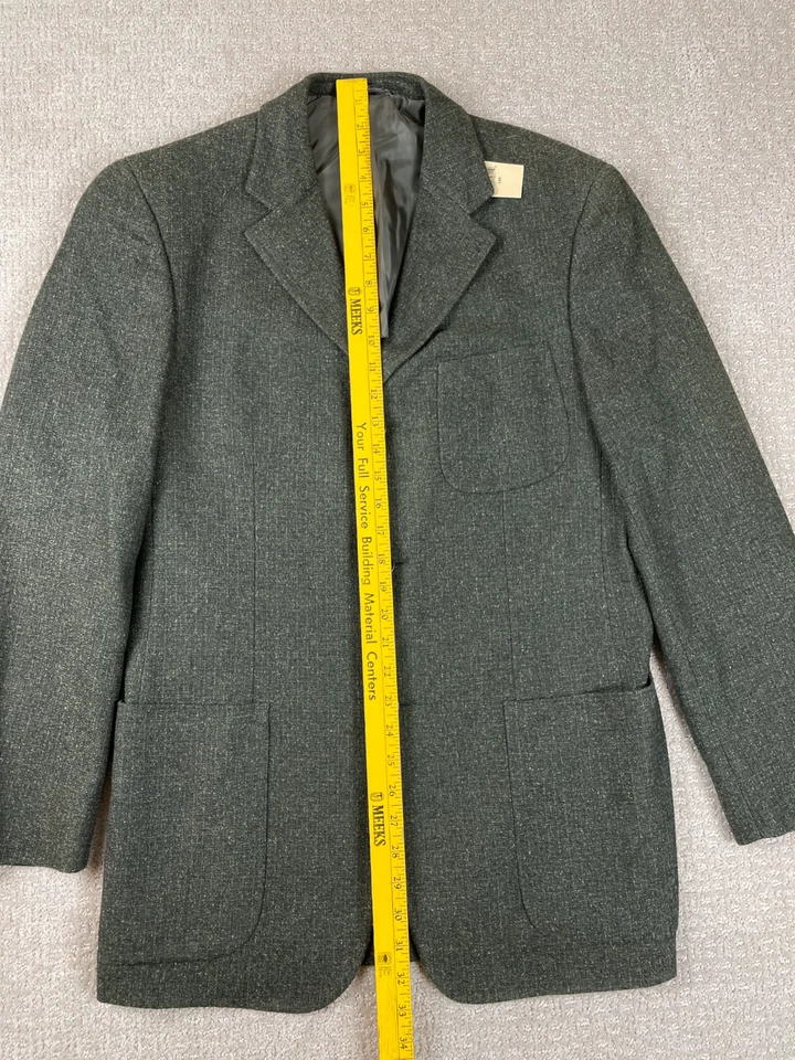 Nuevo con etiquetas Blazer Ermenegildo Zegna Para Hombres 38R Cashco Verde 3 Botones Abrigo Tareas Cuero Foto 2 de 4