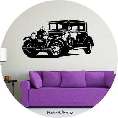 Wandtattoo Al Capone Cadillac Typ 34-A Town Sedan Baujahr 1928