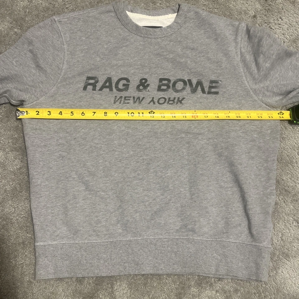 Men’s Rag & Bone New York Crewneck Size Large Grey - Image 4 of 4