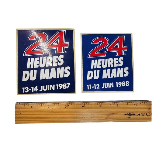 Lotto Adesivi Adesivi 24 Ore di Le Mans Heures Du Mans 1987 1988 Endurance Race - Foto 3 di 8