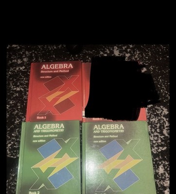 Algebra Structure And Method student Book 1 and 2 and book 2 teachers. 