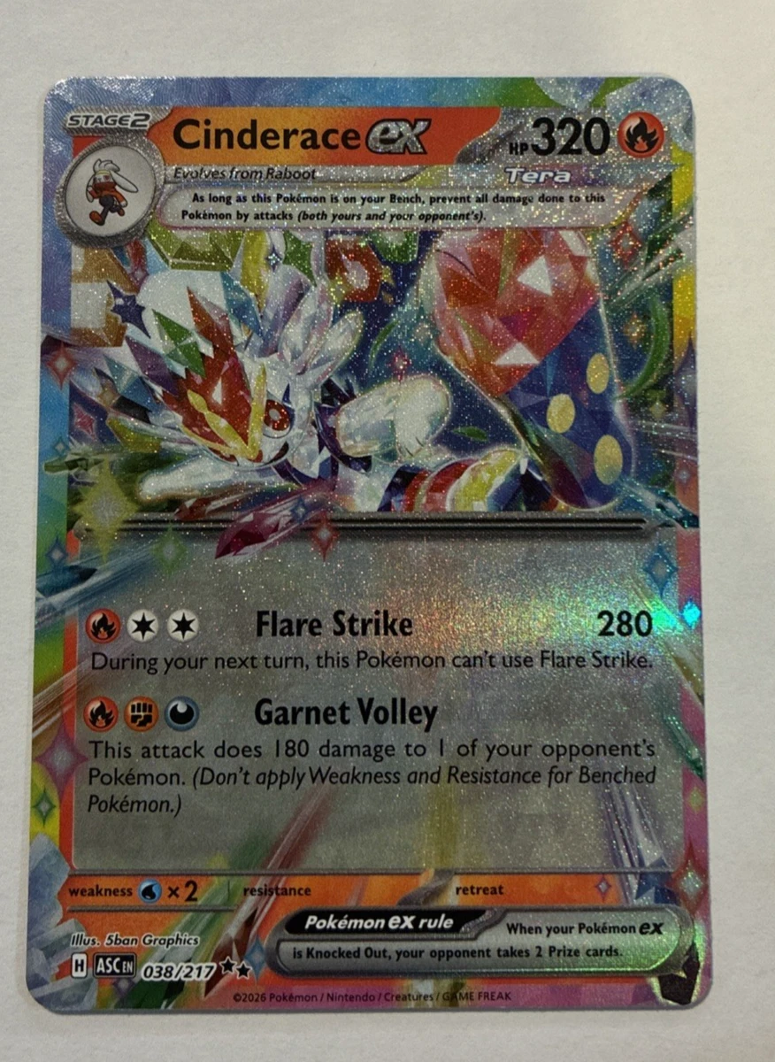 cinderace ex pokemon card value Cinderace ex SR 116/102 Stellar Miracle