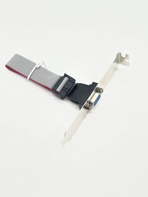 VGA Port HD15F Adapter to IDC16 12 Inch with Bracket Ribbon Cable